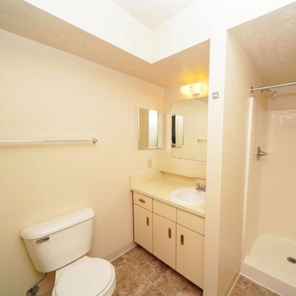 Thumbnail 16 of 16 Attached bath with shower at Canal 2 Apartments, Michigan, 48917