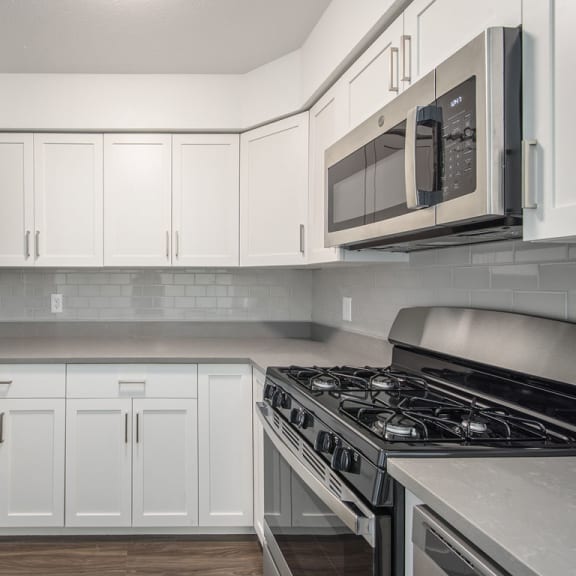 Thumbnail 5 of 10 Kitchen at The Crossings Apartments, Michigan