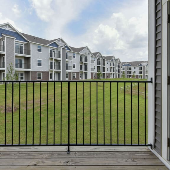 Thumbnail 5 of 12 A private balcony with a view at Dodson Pointe Apartment Homes, Rogers, AR, 72758