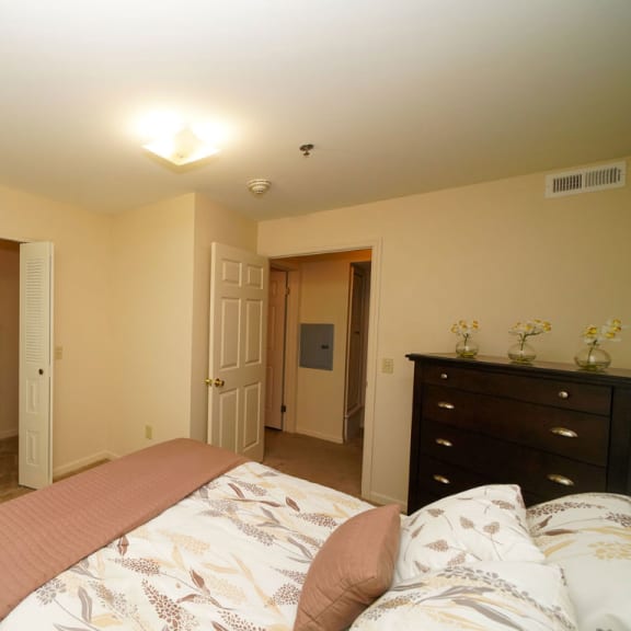 Thumbnail 8 of 9 bedroom with a walk in closet at Fieldstream Apartment Homes, Iowa