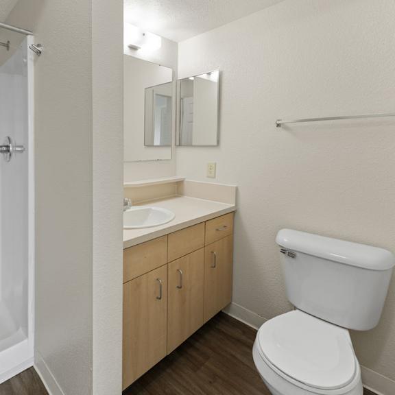 Thumbnail 18 of 18 A second bathroom with a shower at Fieldstream Apartment Homes, Iowa