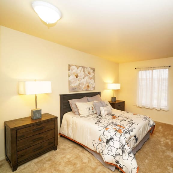 Thumbnail 5 of 7 2B Seville Bed1plan at Irish Hills Apartments, Indiana, 46614