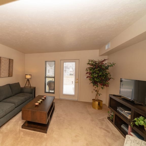 Thumbnail 3 of 6 1B-FTB LR1plan at Irish Hills Apartments, Indiana, 46614