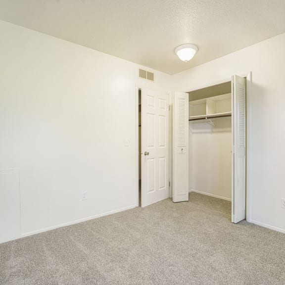 Thumbnail 11 of 11 Bedroom with a closet at Newport Village Apartments in Portage, MI