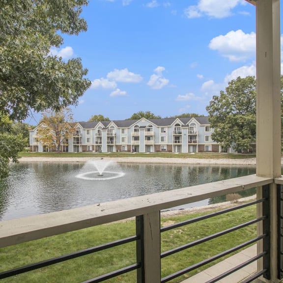 Thumbnail 4 of 17 private balcony view at North Pointe Apartments, Indiana, 46514