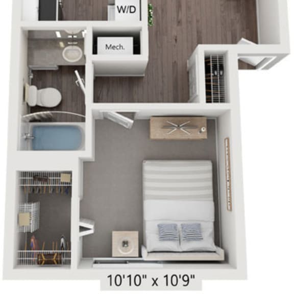 Thumbnail 1 of 8 One Bedroom One Bath Renovated Apartment at The Crossings Apartments in Grand Rapids, MI
