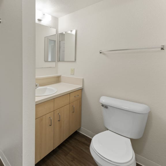 Thumbnail 18 of 18 second bathroom with a walk in shower at Hunters Pond Apartment Homes, Champaign, IL, 61820