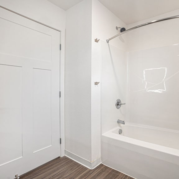 Thumbnail 11 of 12 a bathroom with a shower and a tub at Signature Pointe Apartment Homes, Athens, Alabama