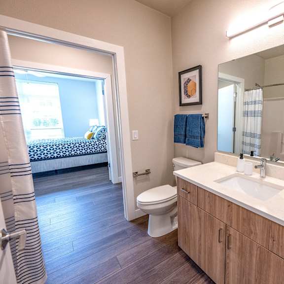 a bathroom with a toilet and a sink and a mirror
