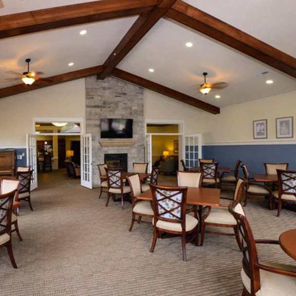 four seasons room at highlands at riverwalk apartments 55+ in mequon, wi