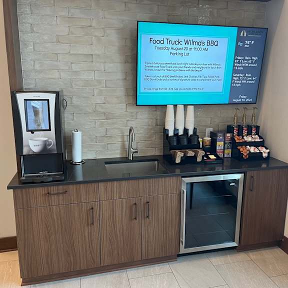 coffee and beverage bar