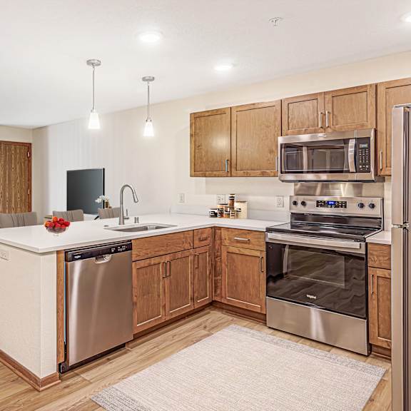 one bedroom, one bath open concept