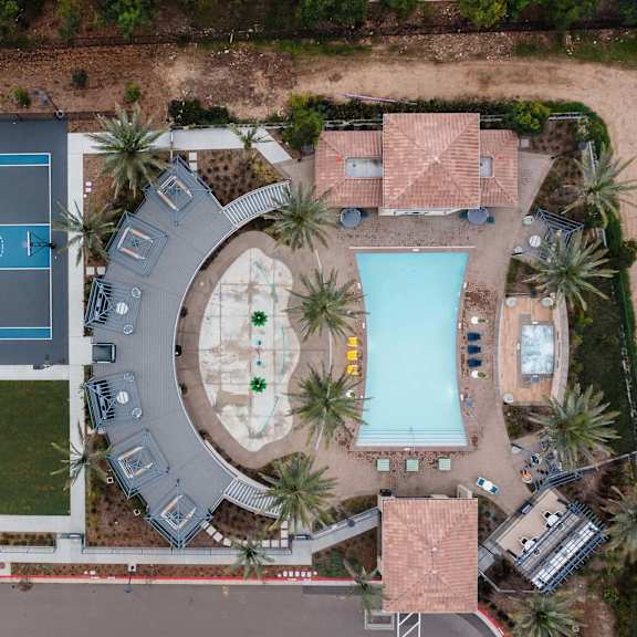 aerial view of property at casa mira view apartments, san diego, ca