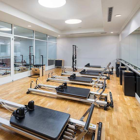 a pilates room at la jolla crossroads apartments, san diego