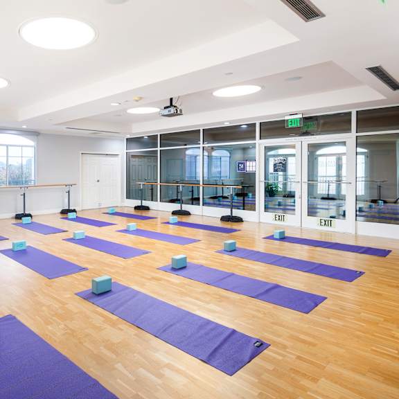 a yoga studio at la jolla crossroads apartments, san diego