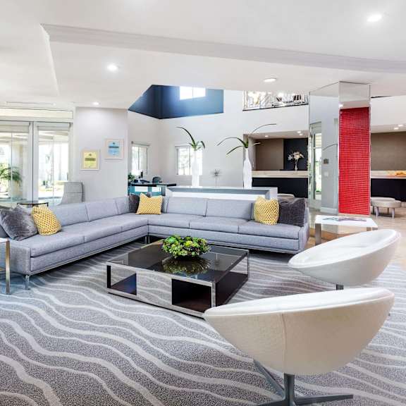 community clubroom at la jolla crossroads apartments, san diego