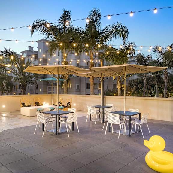 grill and patio at la jolla crossroads apartments, san diego, ca, 92122