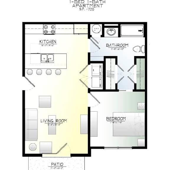 Thumbnail 2 of 2 1 Bedroom Woodland Park Bentonville