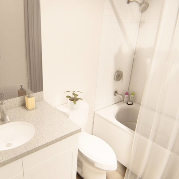 Thumbnail 8 of 12 a bathroom with a sink toilet and bathtub at Brownstones at Palisade Park Townhomes, Colorado