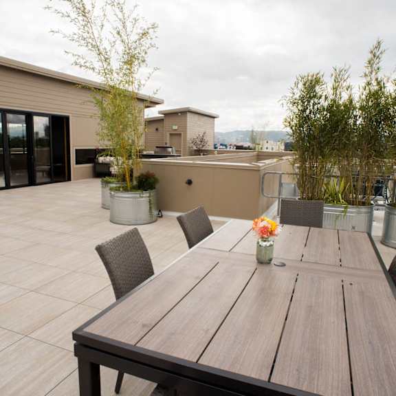 rooftop deck at quinten tower, oregon, 97232