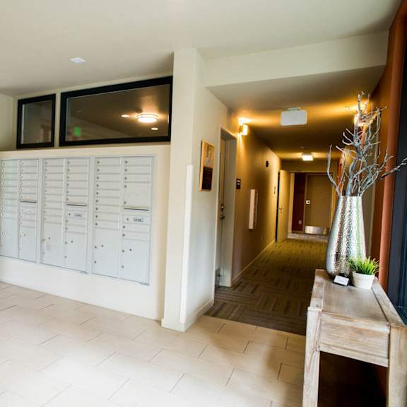 indoor and secure mail service at quinten tower, portland, oregon