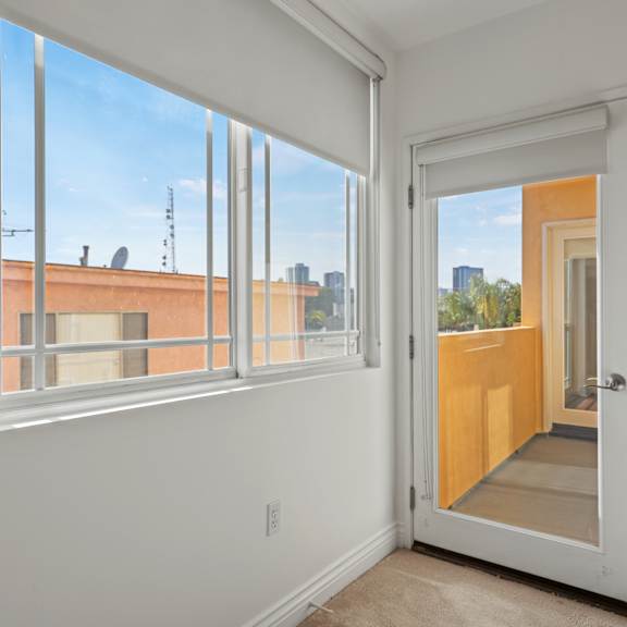 patio off of the bedroom