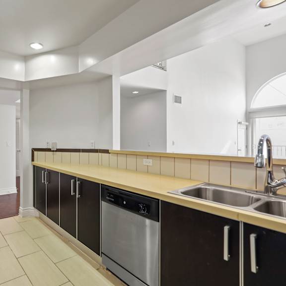 kitchen with energy-efficient appliances