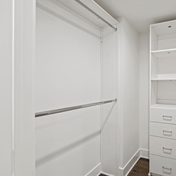 walk-in closet with built-in storage
