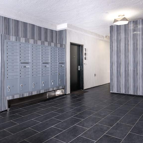 resident mailbox area
