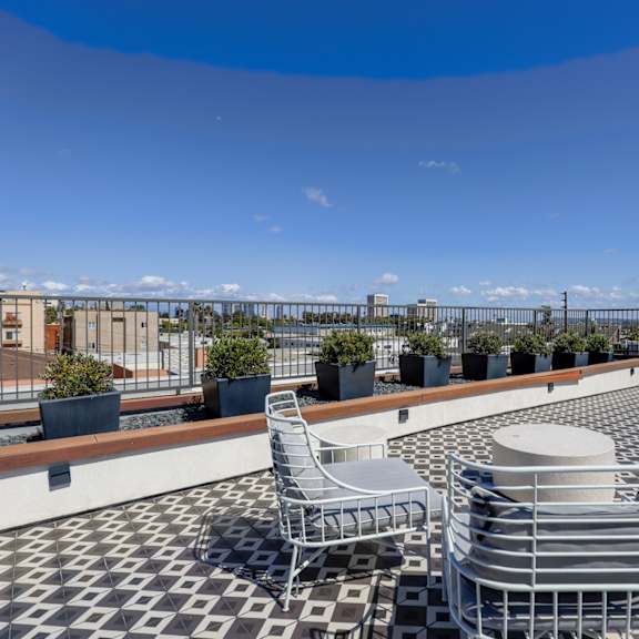 rooftop terrace of barry diamond by wiseman