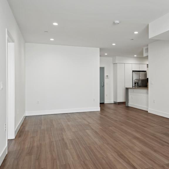 open-concept dining and living room