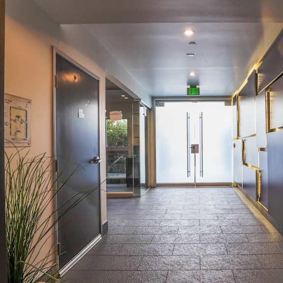front entrance of lobby