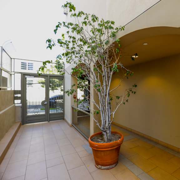 interior courtyard and front entrance