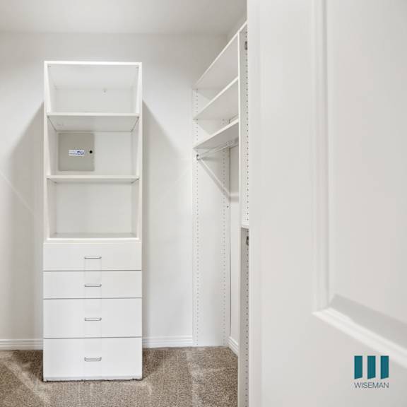walk-in closet with built-in organizers