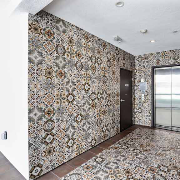 lobby area and elevator