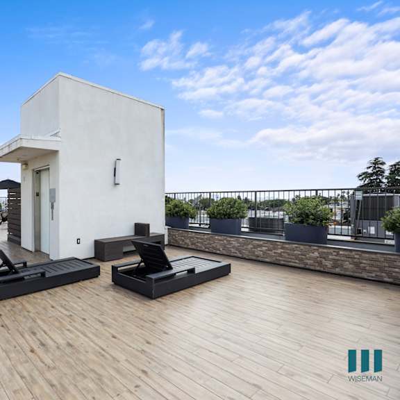 rooftop terrace with entertainment area