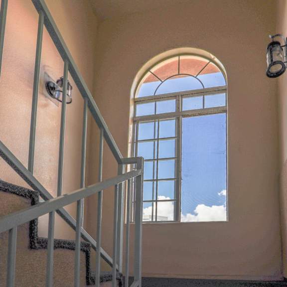 interior staircase to upper level