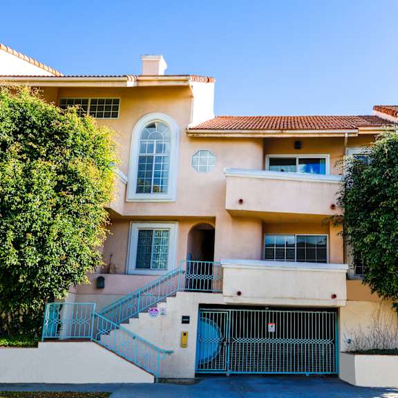 entrance of resident garage