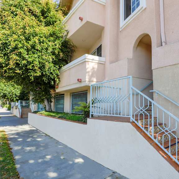 side entrance of property
