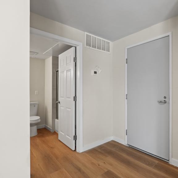 front entrance of apartment
