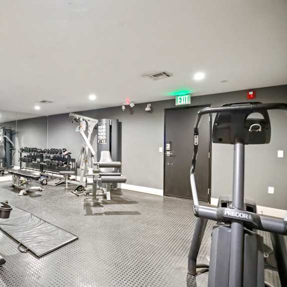 resident fitness center at colby at ohio by wiseman