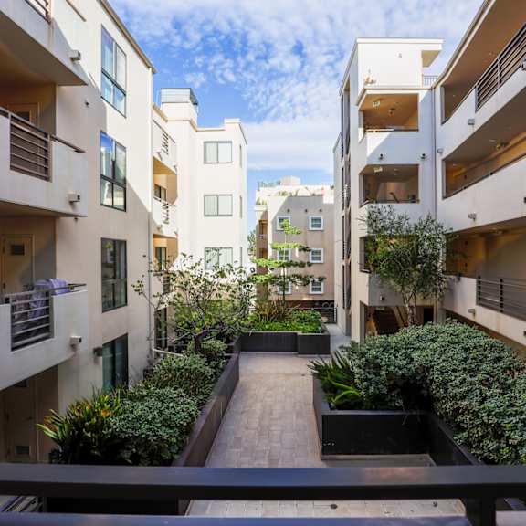interior courtyard area