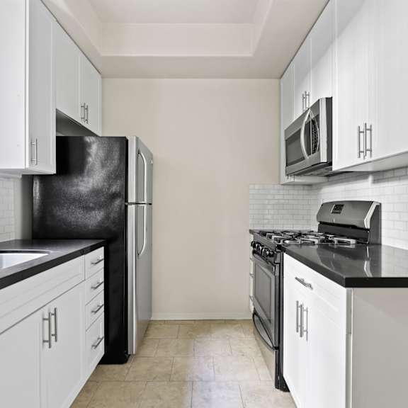kitchen with energy-efficient appliances