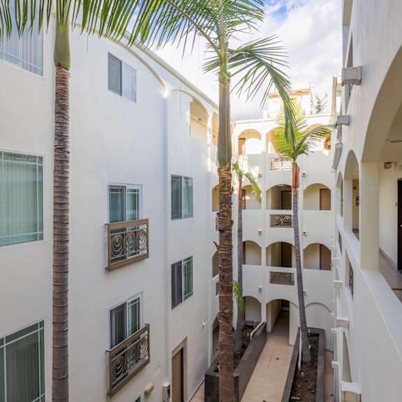 upper-level interior courtyard view