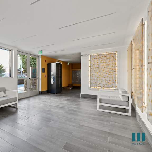 lobby with package locker
