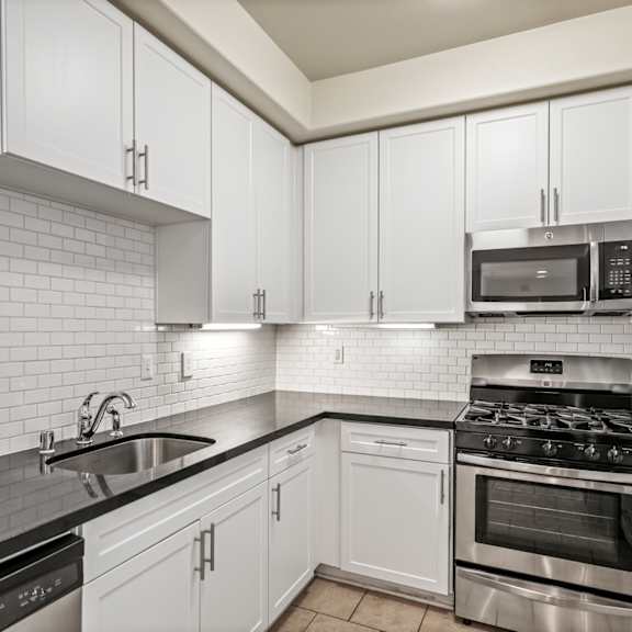 full-equipped kitchen with energy-efficient appliances