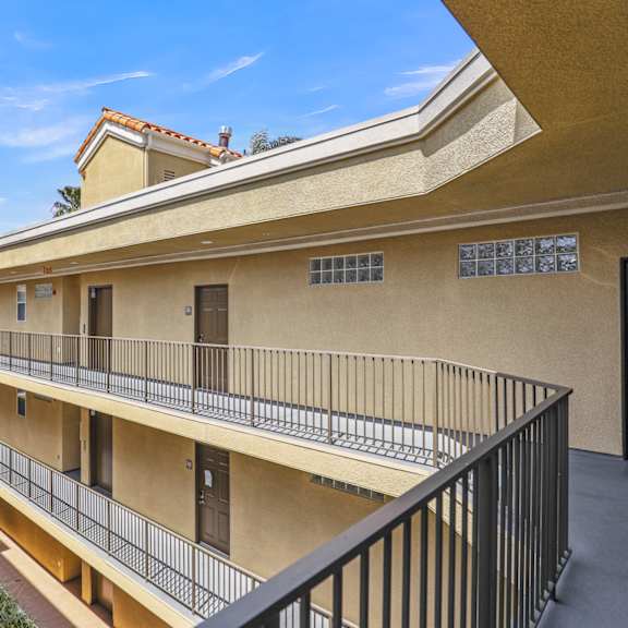 upper level view of courtyard