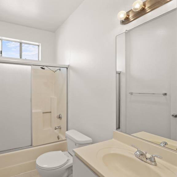 full-size bathroom with bathtub