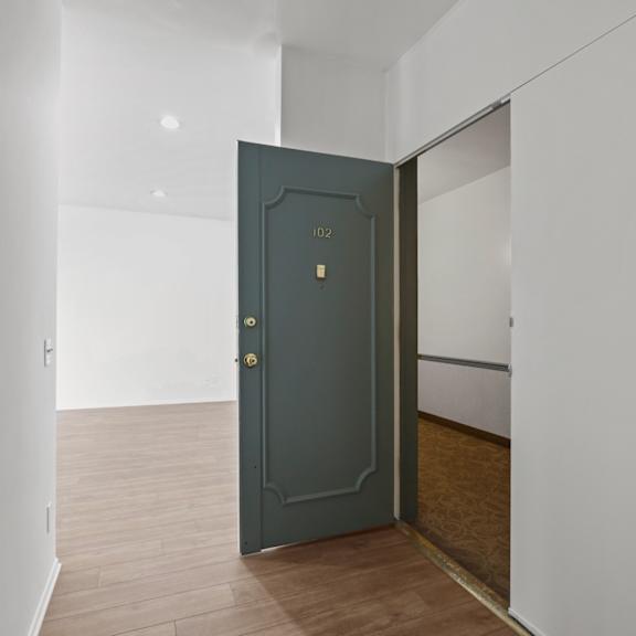 front entrance of apartment home