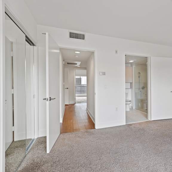 bedroom with a bathroom